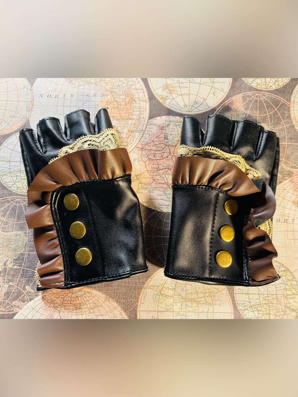 Steampunk Fingerless Gloves